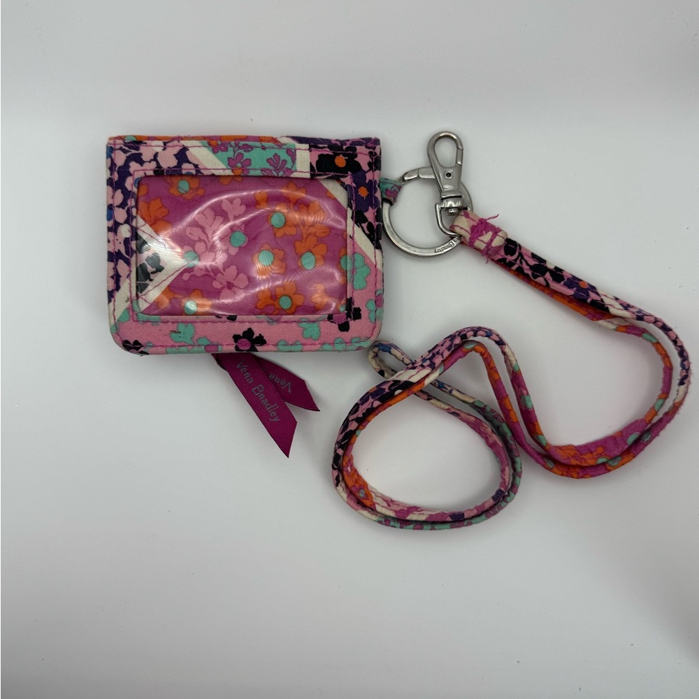 Vera Bradley Wristlet And Wallet Quilted Floral Pink Vera Bradley Wristlet